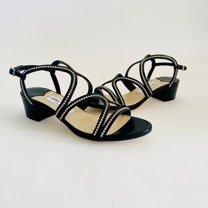 AUTHENTIC JIMMY CHOO LEATHER SANDALS
